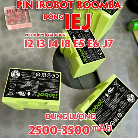 Pin robot hút bụi iRobot Roomba dòng I E J i2 i3 i4 i8 e5 e6 j7 dung lượng 3500mAh bảo hành 12 tháng
